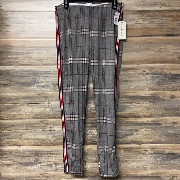 Lot of 3 Eye Candy Plaid Stretch Pull On Pants - Picture 4 of 4